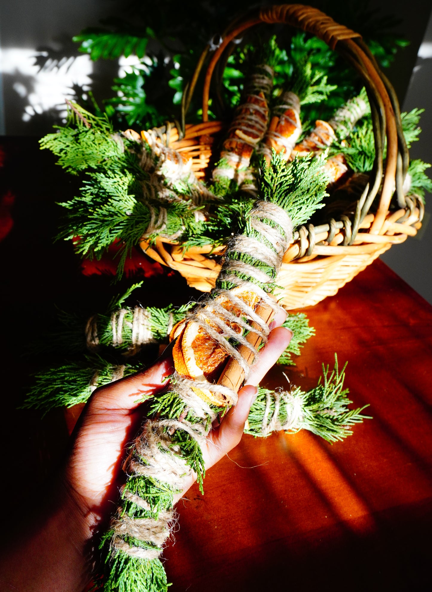 Winter Solstice Cedar Smudge Stick