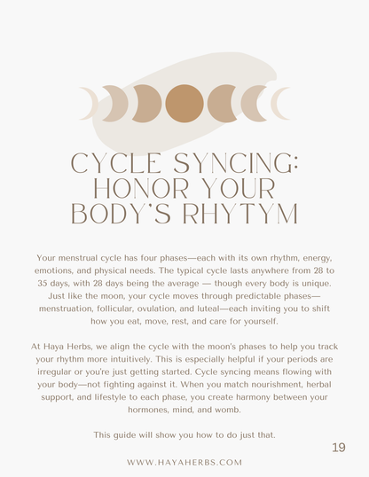 Guide to Hormones, Yoni & Womb Wellness Ebook